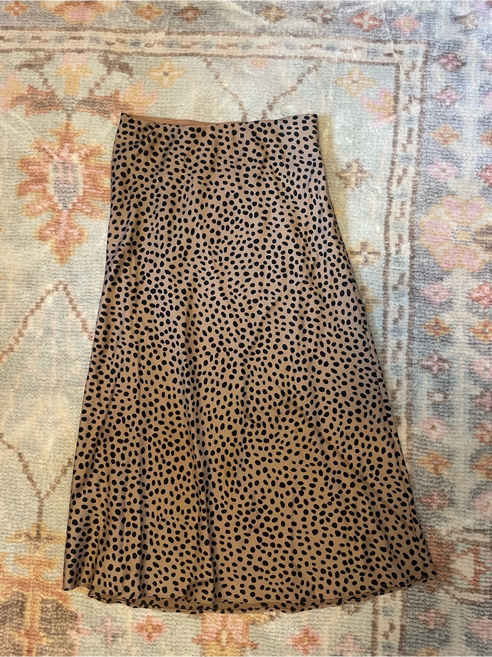 J. Crew Leopard Print Midi Skirt